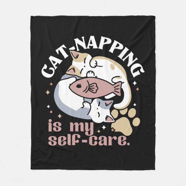 Couverture Polaire Cat-Napping Est Mon Citation De Cat Mignonne D'Aut (Devant)
