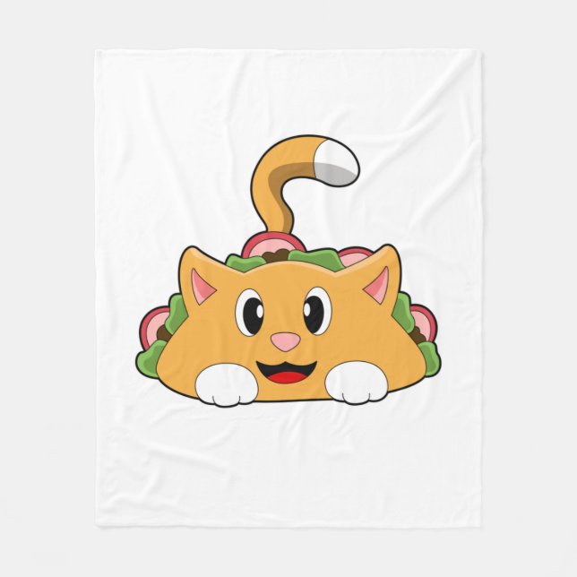 Couverture Polaire Cat Taco (Devant)