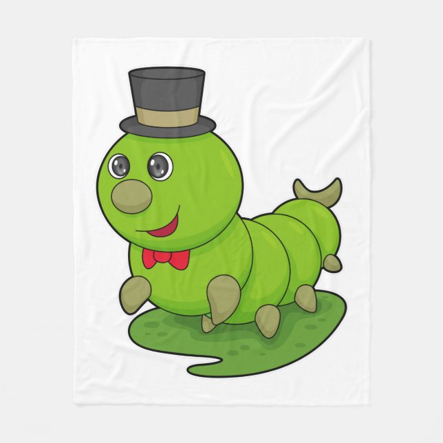 Couverture Polaire Caterpillar en Gentleman avec Cylindre (Devant)
