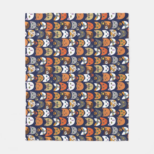 Couverture Polaire Cats Everywhere Cat Person (Devant)