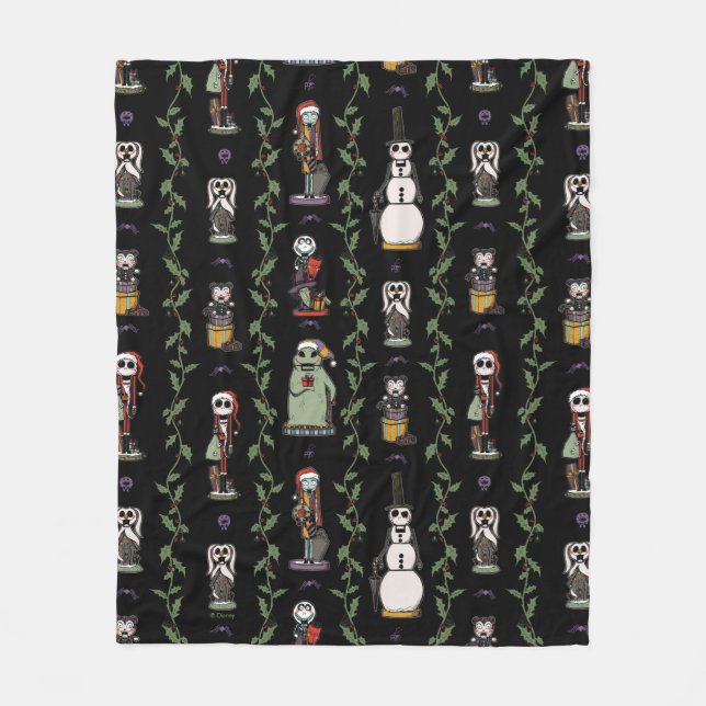 Couverture Polaire Cauchemar avant Noël | Motif Nutcracker (Devant)