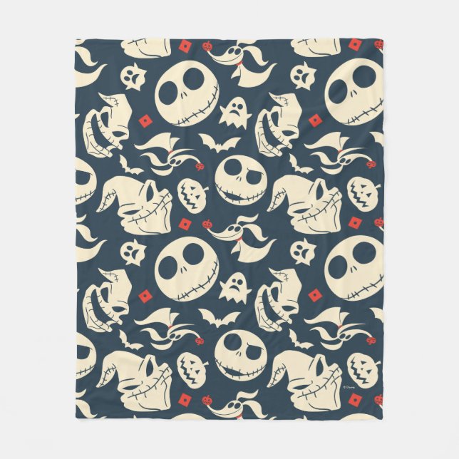 Couverture Polaire Cauchemar avant Noël| Oh What Joy - Motif (Devant)