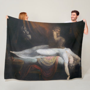 Couverture Polaire Cauchemar par Henry Fuseli Gothic Macabre Dark Art