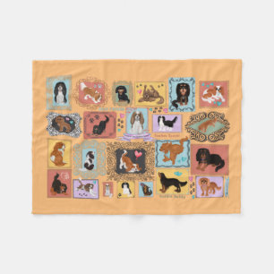 Couverture Polaire Cavalier le roi Charles Spaniel Blanket