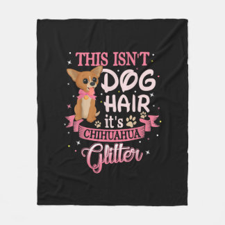 Couverture Polaire Ce Chien Coiffe Son Chihuahua Parties scintillant