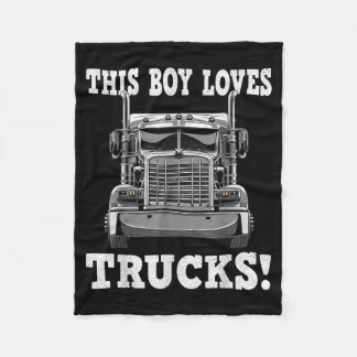 Couverture Polaire Ce garçon aime les camions