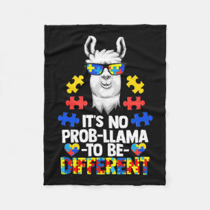 Couverture Polaire Ce n'est pas Prob-llama d'être différent Autisme F