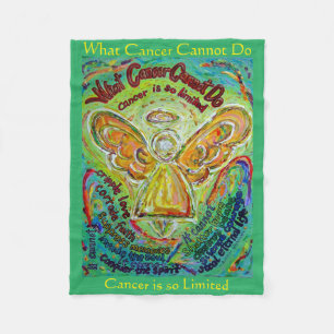 Couverture Polaire Ce que le cancer ne peut pas faire Angel Chemo Cou