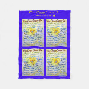 Couverture Polaire Ce que le cancer ne peut pas faire Angel Chemo Cou