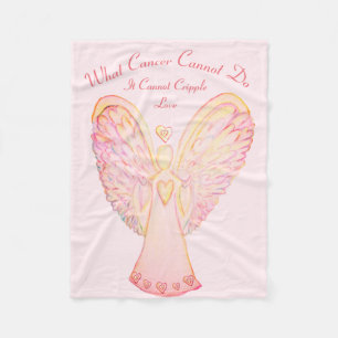 Couverture Polaire Ce que le cancer ne peut pas faire Angel Chemo Cou