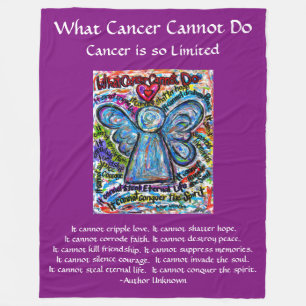 Couverture Polaire Ce que le cancer ne peut pas faire Angel Chemo Cou