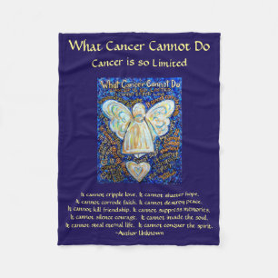Couverture Polaire Ce que le cancer ne peut pas faire Angel Chemo Cou
