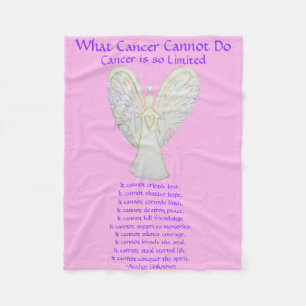 Couverture Polaire Ce que le cancer ne peut pas faire Angel Chemo Cou