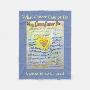 Couverture Polaire Ce que le cancer ne peut pas faire Angel Chemo Cou