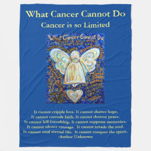 Couverture Polaire Ce que le cancer ne peut pas faire Angel Chemo Cou