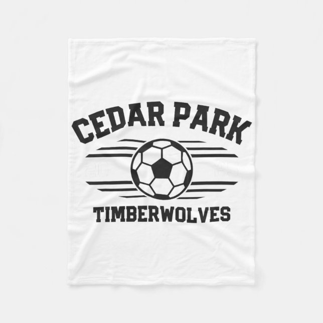 Couverture Polaire Cedar Park Timberwolves Soccer Ll 2025  (Devant)