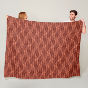 Couverture Polaire Cèdre Géométrique Blanche (3 Tailles)