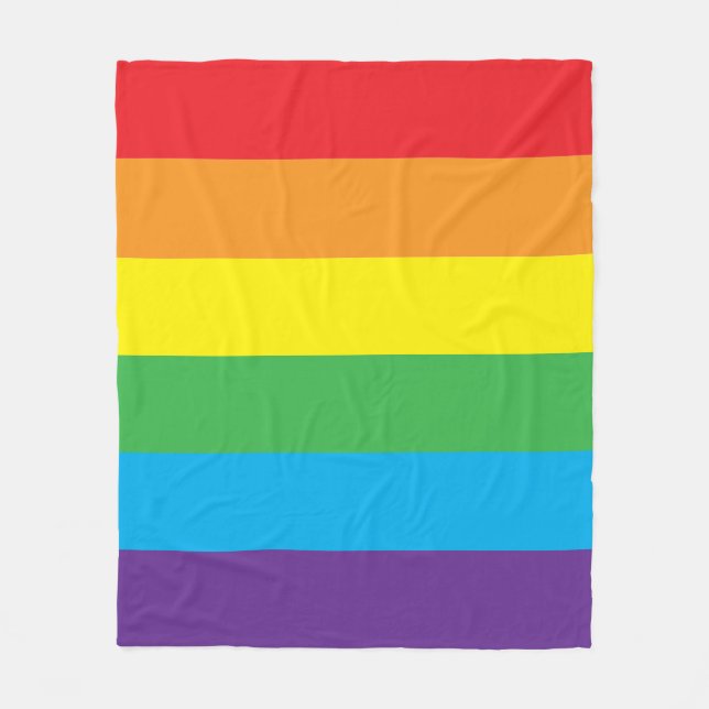Couverture Polaire Ceinture arc-en-ciel (Devant)