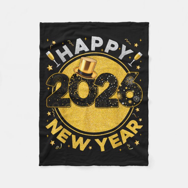 Couverture Polaire Celebration Happy New Year Eve 2026 Party Men Wome (Devant)