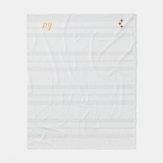 Couverture Polaire Celestial Scholar White and Gold Accent Blanket