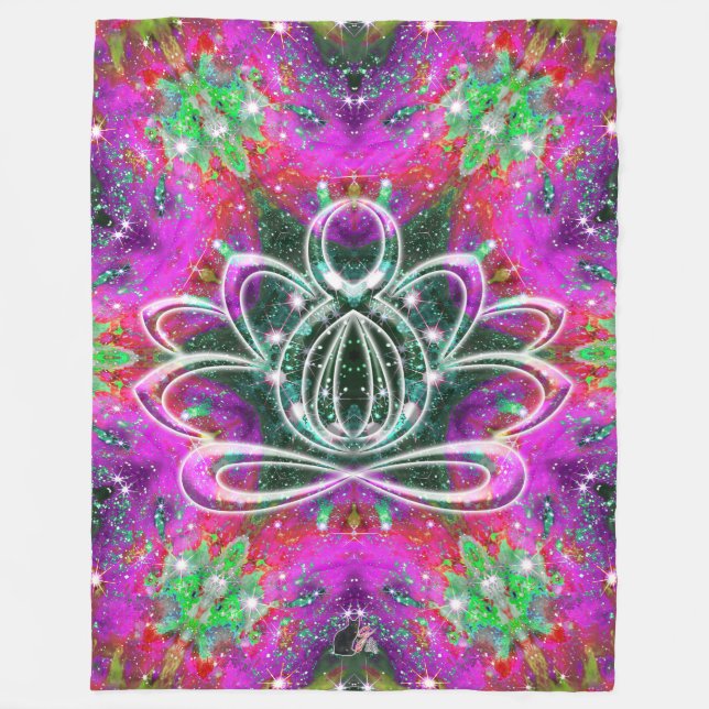 Couverture Polaire Celestial Zen Lotus (Devant)