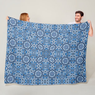 Couverture Polaire Celtique hiver Fée de neige Magique Porte Mandala