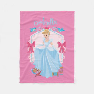 Couverture Polaire Cendrillon avec Gus et Rufus