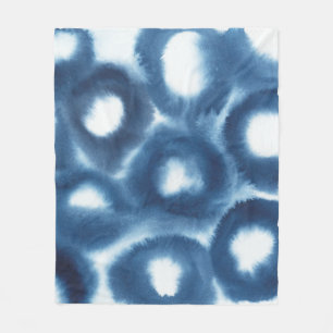 Couverture Polaire Cercles d'impression d'aquarelle d'Indigio
