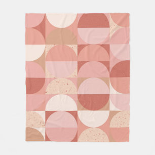 Couverture Polaire Cercles du milieu du siècle : Motif géométrique mo