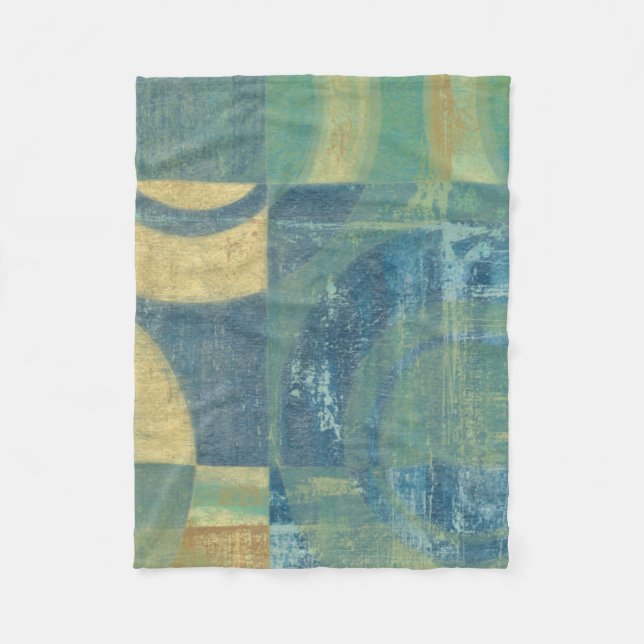 Couverture Polaire Cercles et panneaux multicolores (Devant)