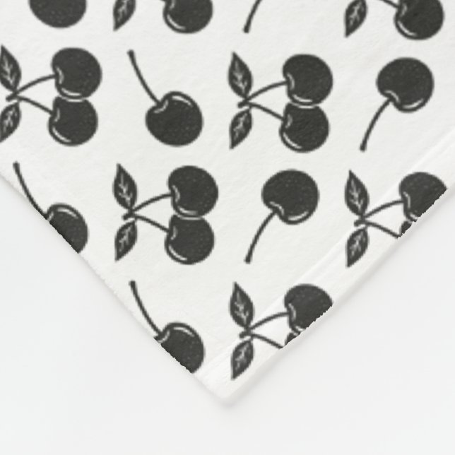 Couverture Polaire Cerises (Coin)