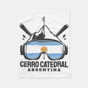 Couverture Polaire Cerro Catedral Argentina Station de ski Rétro