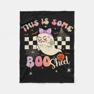 Couverture Polaire C'Est De La Feuille De Boite Ghost Retro Halloween