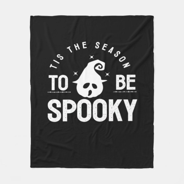 Couverture Polaire C'Est La Saison D'Être Éffrayant Halloween Day (Devant)