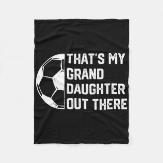 Couverture Polaire C'est ma petite-fille qui est là-bas au soccer