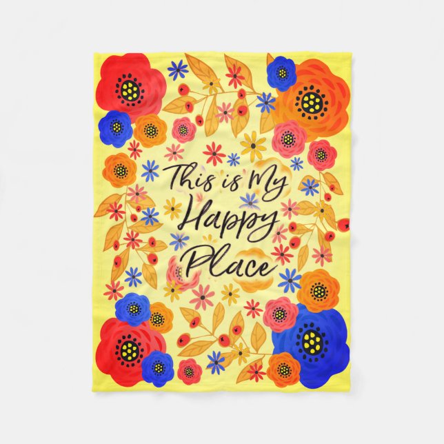 Couverture Polaire C'est ma sangria heureuse d'endroit (Devant)