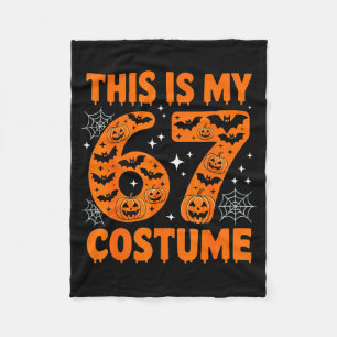 Couverture Polaire C'est mon costume 67 6 7 Mème Gen Alpha Halloween