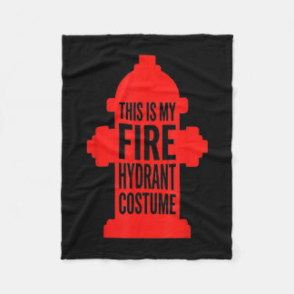 Couverture Polaire C'est mon costume de borne d'incendie drôle Hallow