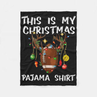 Couverture Polaire C'Est Mon Jour De Noël Pyjama Chemise Football Noë