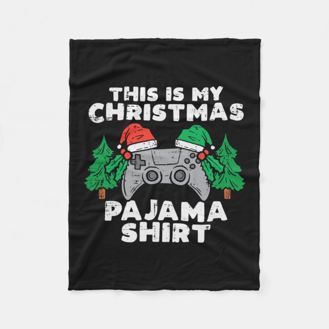 Couverture Polaire C'Est Mon Pajama Jeux Vidéos Garçons Hommes X (Devant)