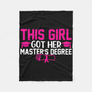 Couverture Polaire Cette Fille A Obtenu Sa Maîtrise De Diplôme Master
