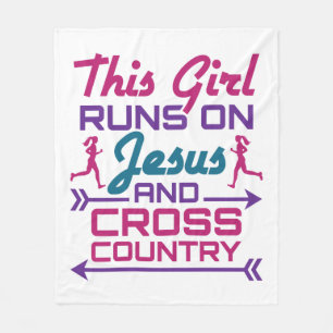 Couverture Polaire Cette fille court sur Jésus et le pays