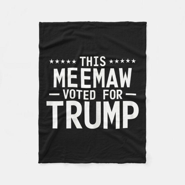 Couverture Polaire Cette Meemaw A Voté Pour Trump 2024, Fière Grand-M (Devant)