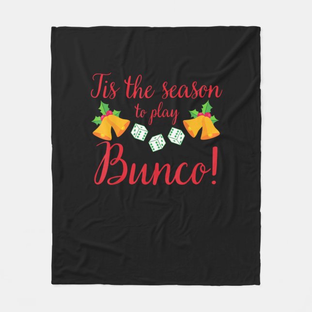 Couverture Polaire Cette Saison Jouer Bunco Noël Dice Ga (Devant)