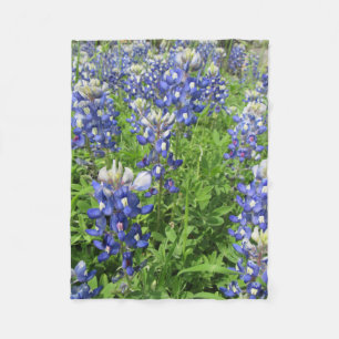 Couverture Polaire Champ de Bluebonnets du Texas