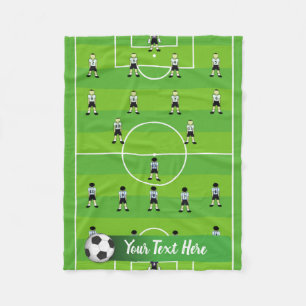 Couverture Polaire Champ de football et équipe