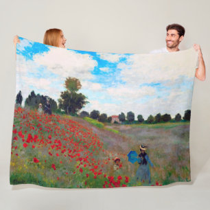 Couverture Polaire Champ de pavot, Monet