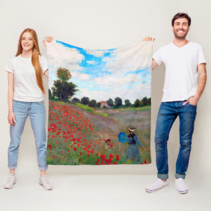 Couverture Polaire Champ de pavot, Monet