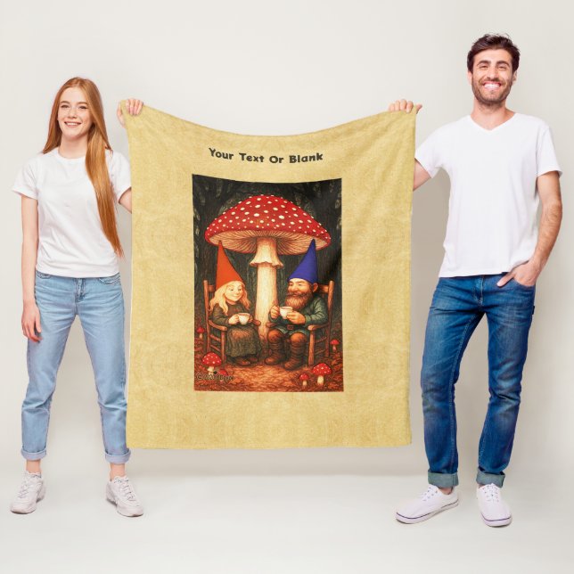 Couverture Polaire Champignons et Gnomes d'Amanita (En situation)