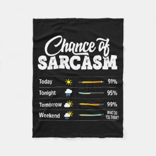Couverture Polaire Chance Drôle de Sarcasme Humour Amusant Sarcasme H